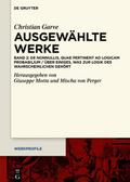 Christian Garve: Ausgewählte Werke 2