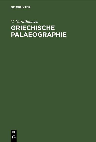Griechische Palaeographie