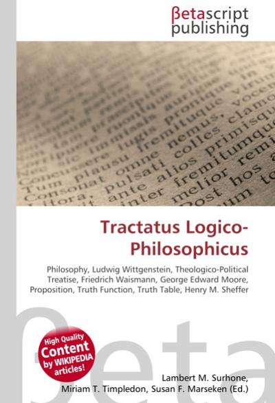 Tractatus Logico-Philosophicus - Lambert M Surhone