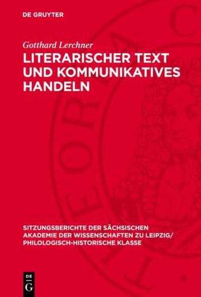 Literarischer Text und kommunikatives Handeln