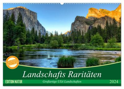 Landschafts Raritäten ¿ Großartige USA Landschaften (Wandkalender 2024 DIN A2 quer), CALVENDO Monatskalender