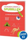 Schreiben lernen mit Spurrillen - Schreibvorübungen