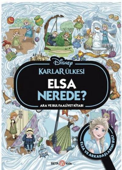 Disney Karlar Ülkesi Elsa Nerede Ara ve Bul Faaliyet Kitabi