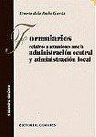 Formularios relativos a actuaciones ante la administración central y administración local