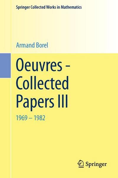 Oeuvres - Collected Papers III