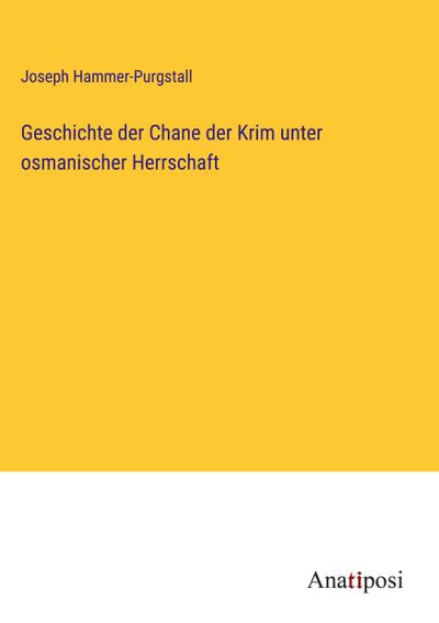 Geschichte der Chane der Krim unter osmanischer Herrschaft