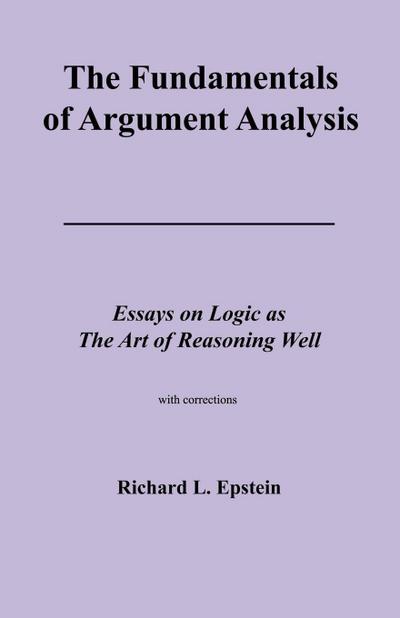 The Fundamentals of Argument Analysis