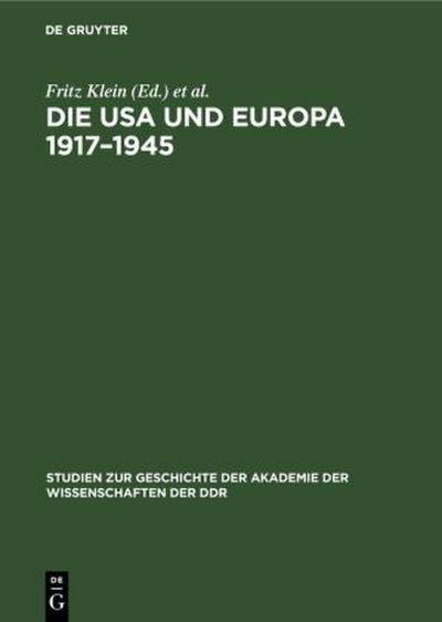 Die USA und Europa 1917-1945