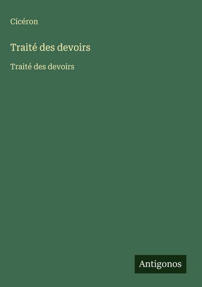 Traité des devoirs