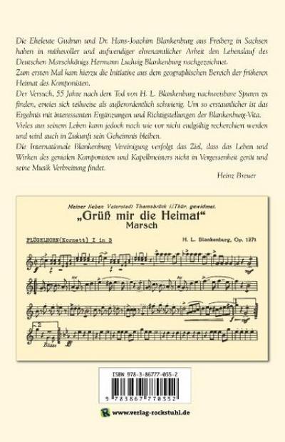 Deutscher Marschkönig Hermann Ludwig Blankenburg in seiner Zeit (1876-1956)