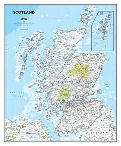 National Geographic Maps: Scotland Classic, Laminated: Wall Maps Countries & Regions (National Geographic Reference Map) - National Geographic Maps