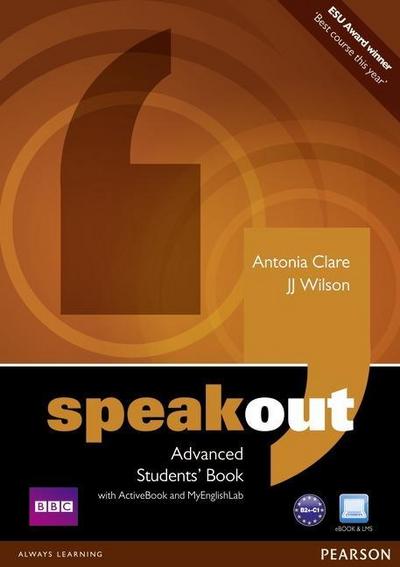 Speakout Advanced Students’ Book with DVD/Active Book and MyLab Pack, m. 1 Beilage, m. 1 Online-Zugang
