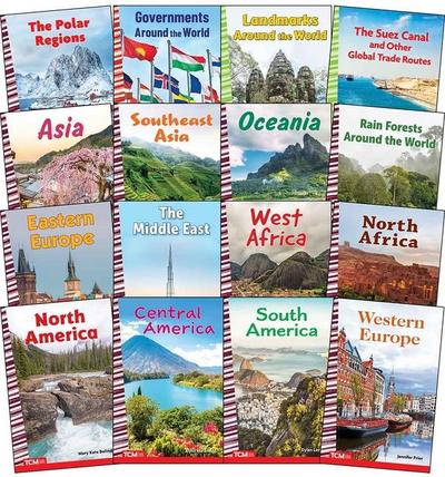 Around the World Social Studies Readers 16-Book Set