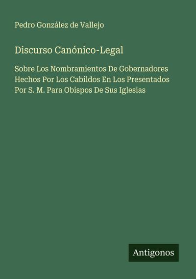 Discurso Canónico-Legal