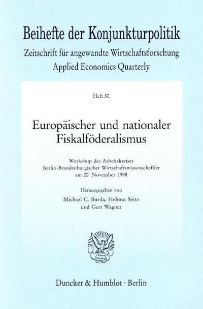 Europäischer und nationaler Fiskalföderalismus.