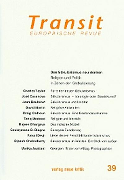 Transit 39. Europäische Revue