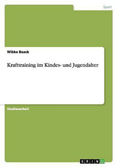Krafttraining im Kindes- und Jugendalter