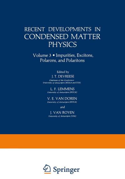 Recent Developments in Condensed Matter Physics