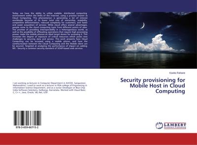 Security provisioning for Mobile Host in Cloud Computing