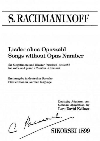 Lieder ohne Opuszahlfür Gesang und Klavier (rkyr/dt)