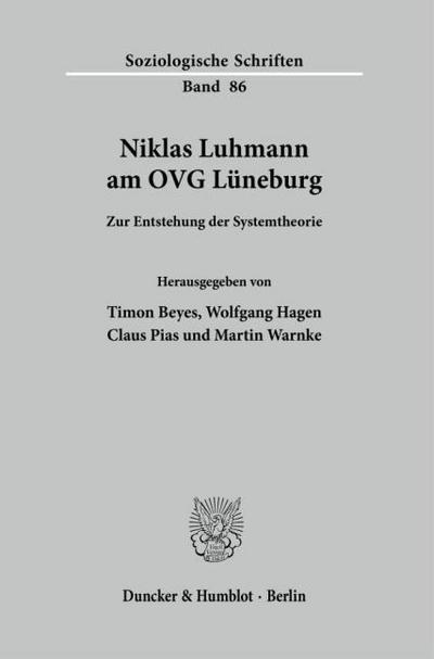 Niklas Luhmann am OVG Lüneburg