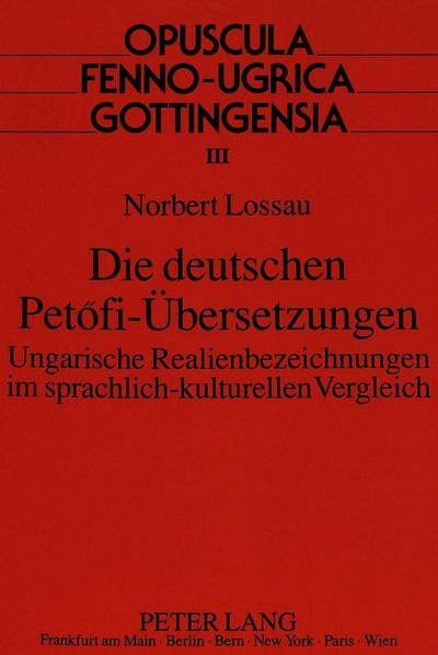 Die deutschen Petofi-Übersetzungen