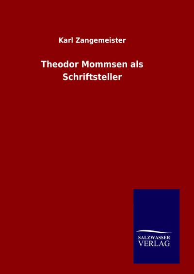Theodor Mommsen als Schriftsteller
