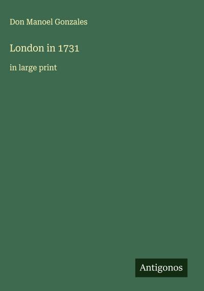 London in 1731