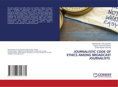 JOURNALISTIC CODE OF ETHICS AMONG BROADCAST JOURNALISTS