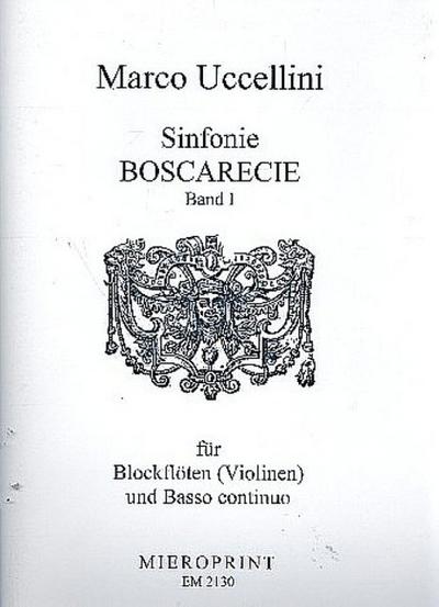 Sinfonie boscarecie op.8 Band 1 (Nr.1-19)für  1-3 Blockflöten (Violinen) und Bc