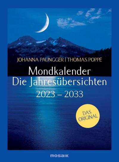 Mondkalender - die Jahresübersichten 2023-2033