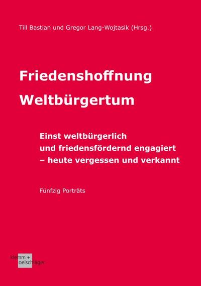 Friedenshoffnung Weltbürgertum