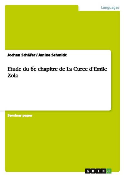 Etude du 6e chapitre de La Curee d’Emile Zola