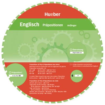 Wheels. Englisch Präpositionen. Anfänger und Fortgeschrittene. Sprachdrehscheibe (Wheel Englisch)