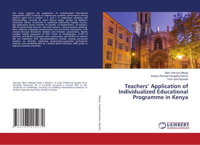 Teachers’ Application of Individualized Educational Programme in Kenya