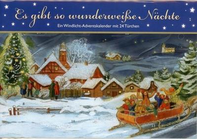Es gibt so wunderweiße Nächte. Ein Windlicht-Adventskalender mit 24 Türchen
