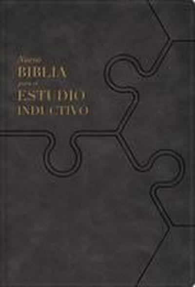 Nbla, Nueva Biblia Para El Estudio Inductivo, Interior a DOS Colores, Leathersoft, Gris, Comfort Print