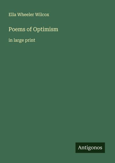 Poems of Optimism