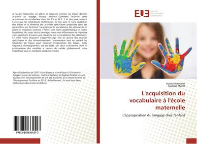 L’acquisition du vocabulaire à l’école maternelle