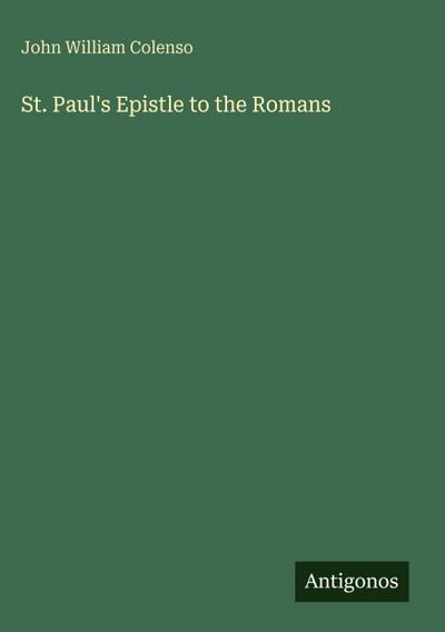 St. Paul’s Epistle to the Romans