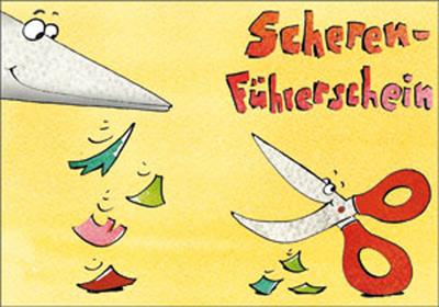 Der Scheren-Führerschein, Klassensatz Führerscheine