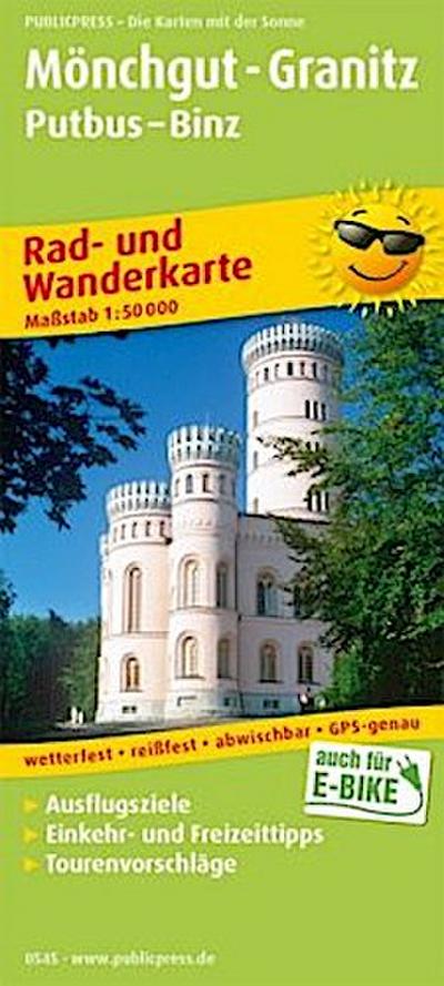 PublicPress Rad- und Wanderkarte Mönchgut-Granitz, Putbus - Binz