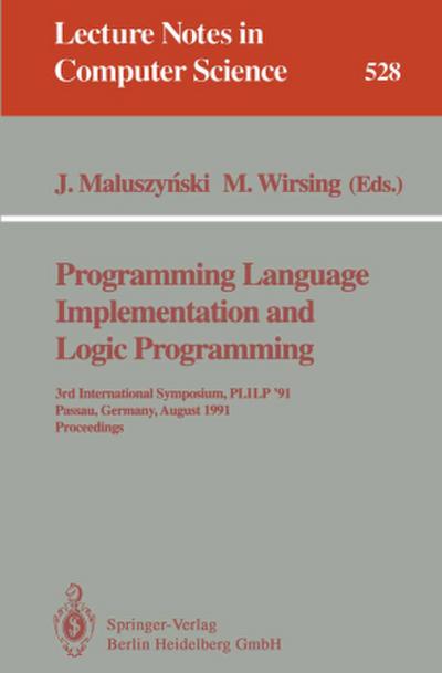 Programming Language Implementation and Logic Programming