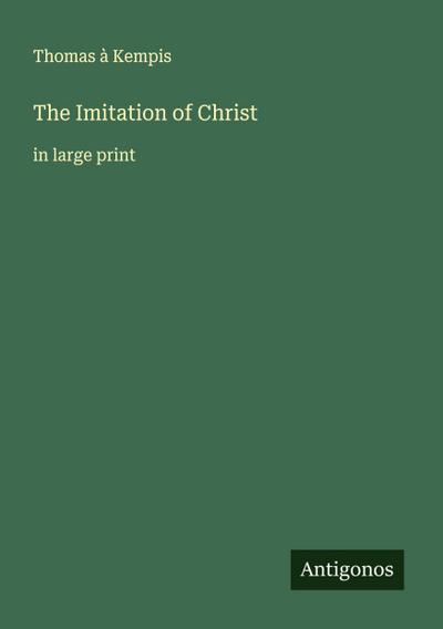 The Imitation of Christ