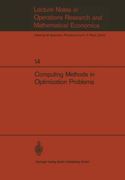 Computing Methods in Optimization Problems