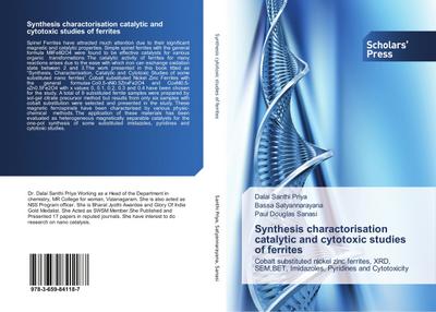 Synthesis charactorisation catalytic and cytotoxic studies of ferrites