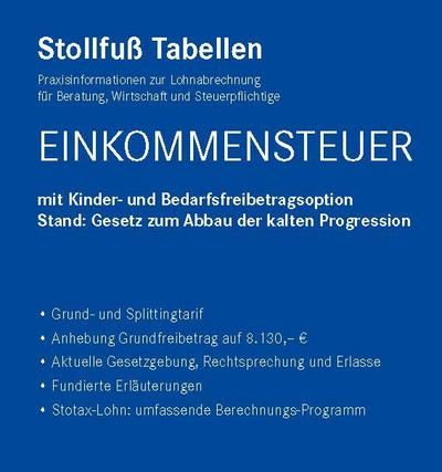 Tabelle, Einkommensteuer 2026