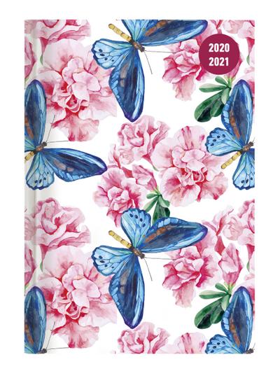 Collegetimer Butterfly 2020/2021 - Schüler-Kalender A6 (10x15 cm) - Schmetterling - Day By Day - 352 Seiten - Terminplaner - Notizbuch - Alpha Edition (Collegetimer A6 Daily)