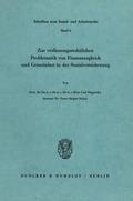 Zur verfassungsrechtlichen Problematik von Finanza