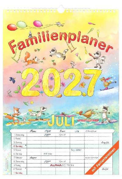 Familienplaner Cartoon 2027